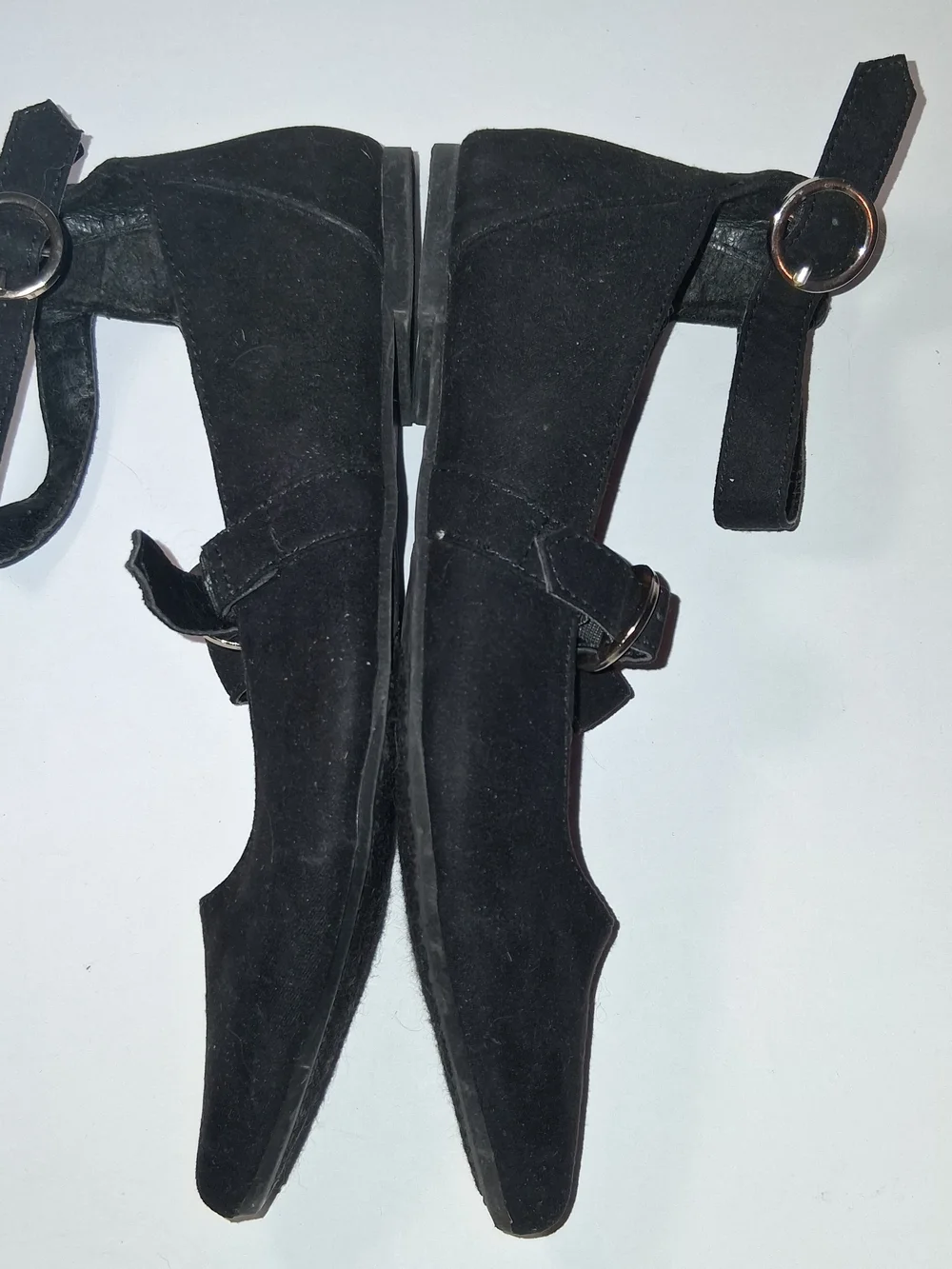 Rampage Women's Black Pointed Mary Jane Flats